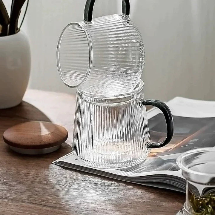 Caneca de Vidro para Chá Wheatlife com Separação de Água e Chá