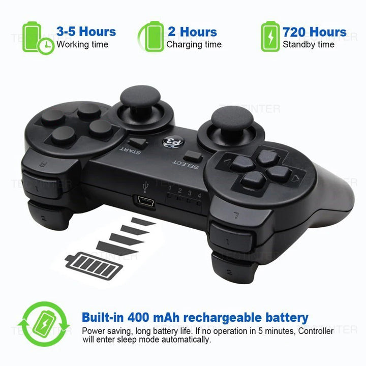 Bluetooth-Compatible Wireless Controller For PS3 Joystick Gamepad For PlayStation 3 Controle Accessories USB PC Game Controller