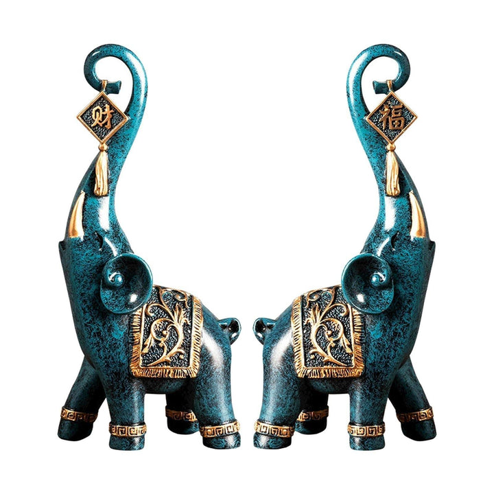 Estatuetas Elefantes Prosperidade 2 Peças - My Store