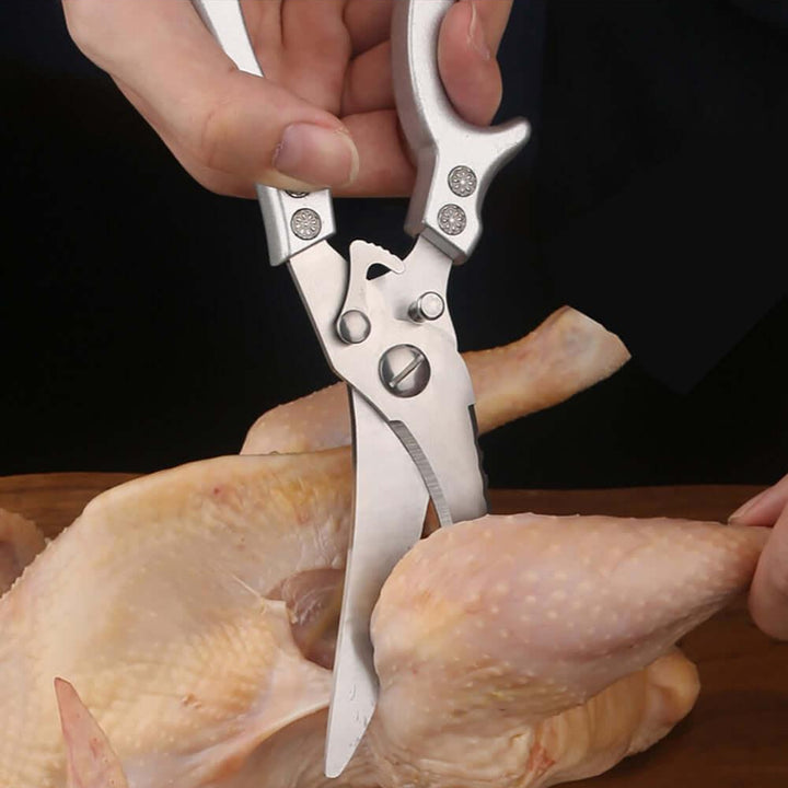 Tesoura de Cozinha Trinchante Multiuso em Aço Inoxidável - My Store