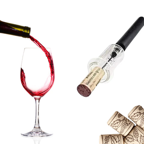 Abridor de Vinho MaxChef Saca Rolhas Tipo Bomba de Pressão Sucção Bomba de Ar - Frete Gratis