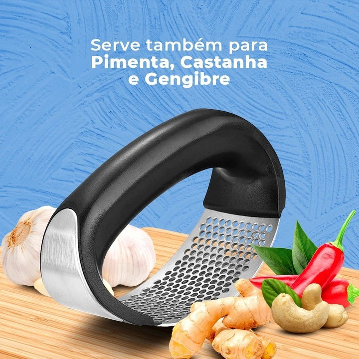 Amassador Espremedor Triturador De Alho Inox Manual