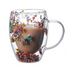 Caneca de Parede Dupla Floral  300mL