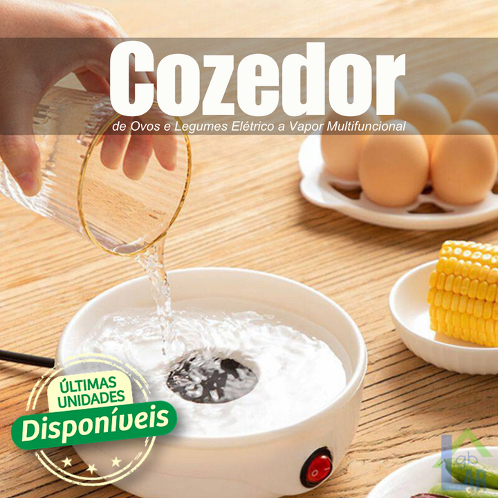 Cozedor Eletrico de Ovos e Legumes a Vapor Multifuncional